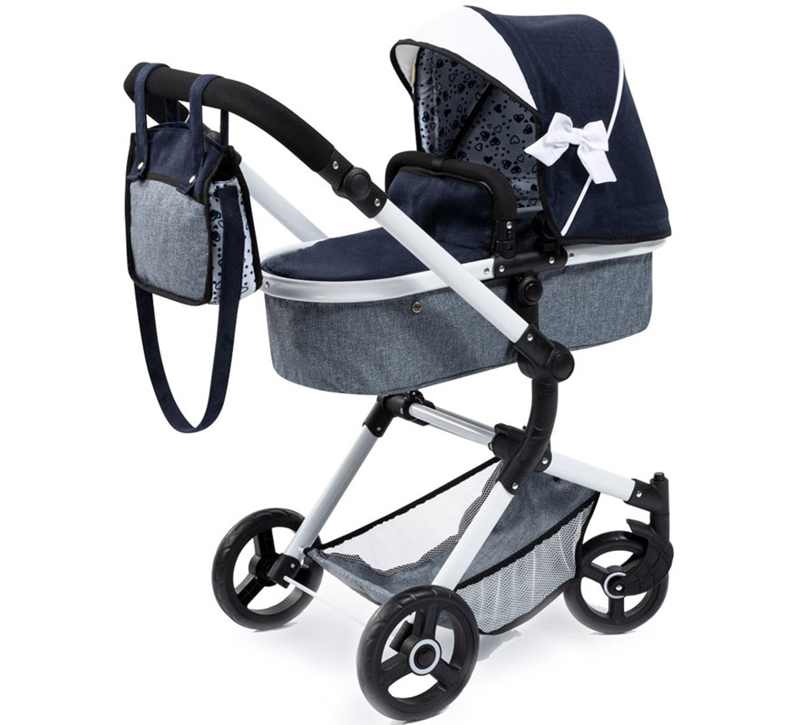 Carro de Muñecas Combi  Neo Vario azul y gris