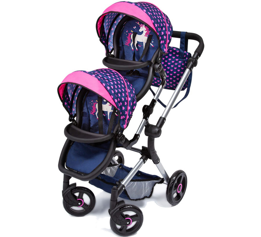 Carro de Muñecas Gemelar Unicornio