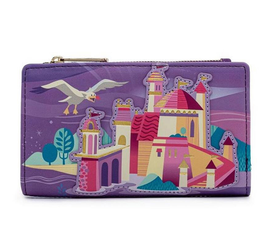 The Little Mermaid Castle Loungefly Zipper Wallet