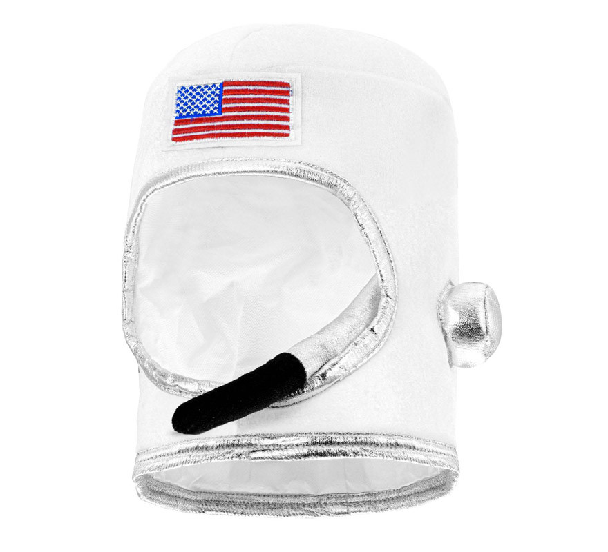 Casco da astronauta USA bianco per adulto