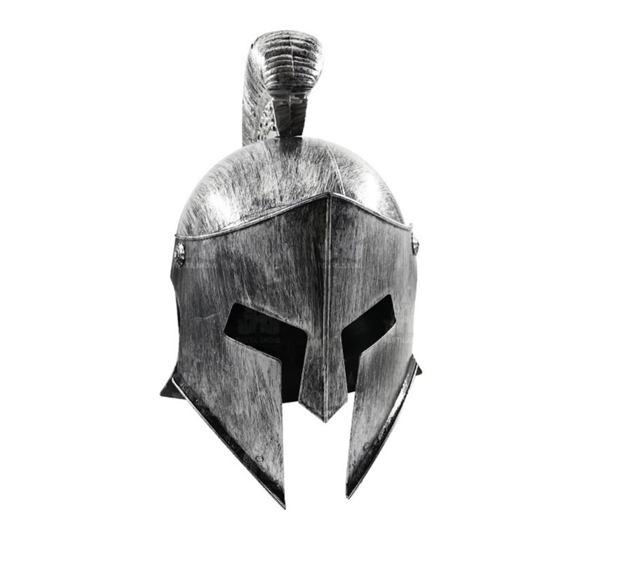 Silver Greek Soldier Helmet