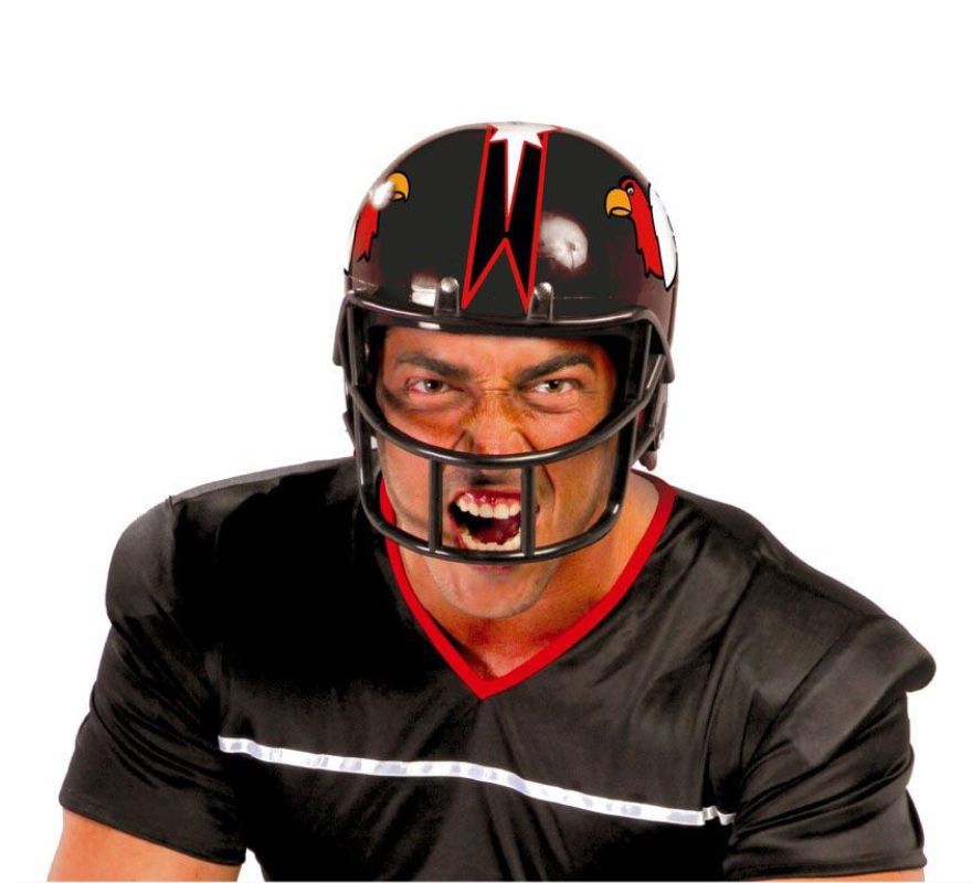 Capacete de futebol americano em várias cores 58/60 cm de circunferência in