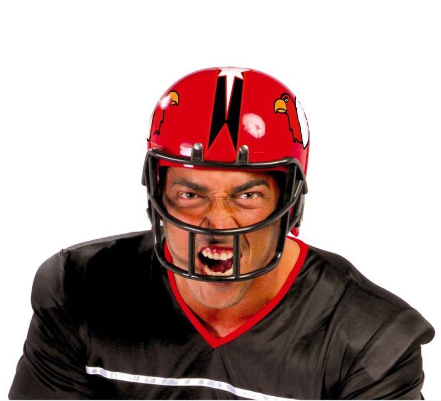 Capacete de futebol americano em várias cores 58/60 cm de circunferência in