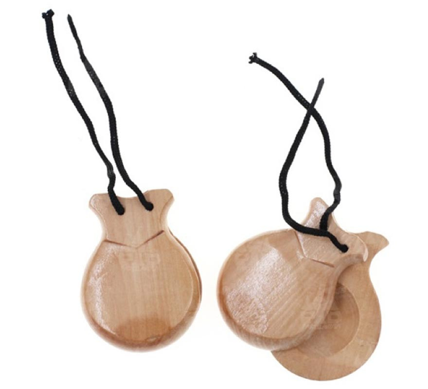 Castagnettes Flamenco Jale En Bois Faites Main En Espagne – Son Clair Et Authentique Pour Danseurs Et Musiciens
