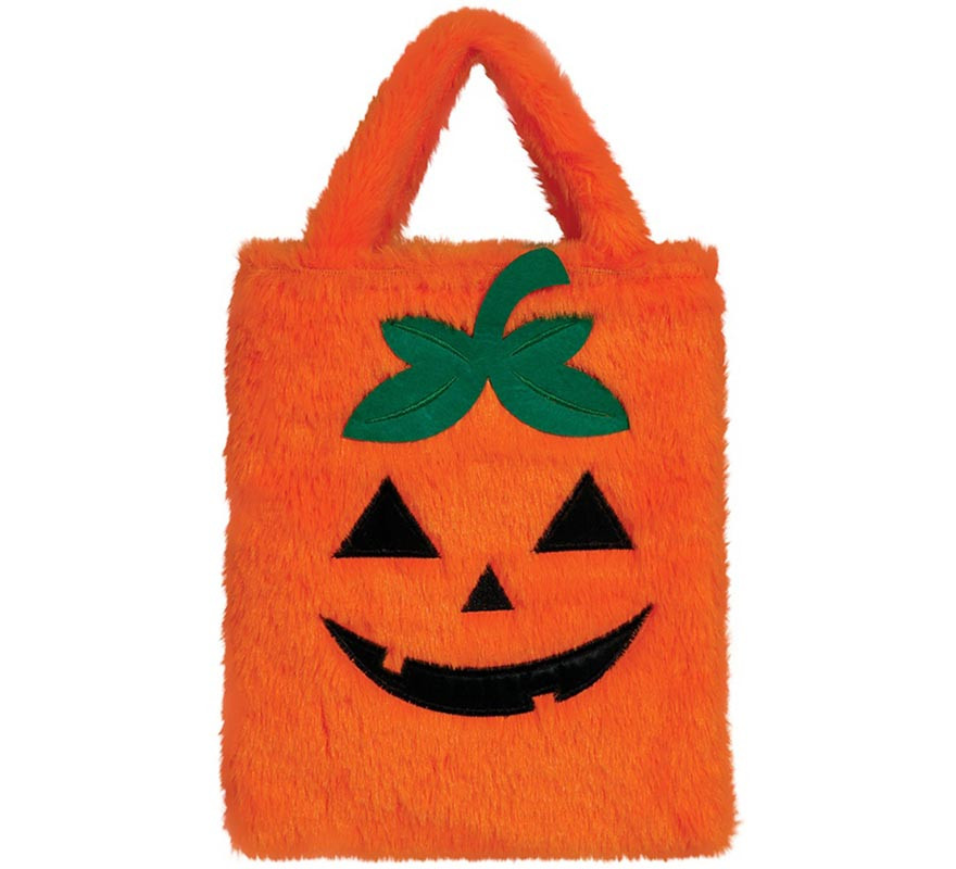 Pumpkin Plush Basket 19x23 cm