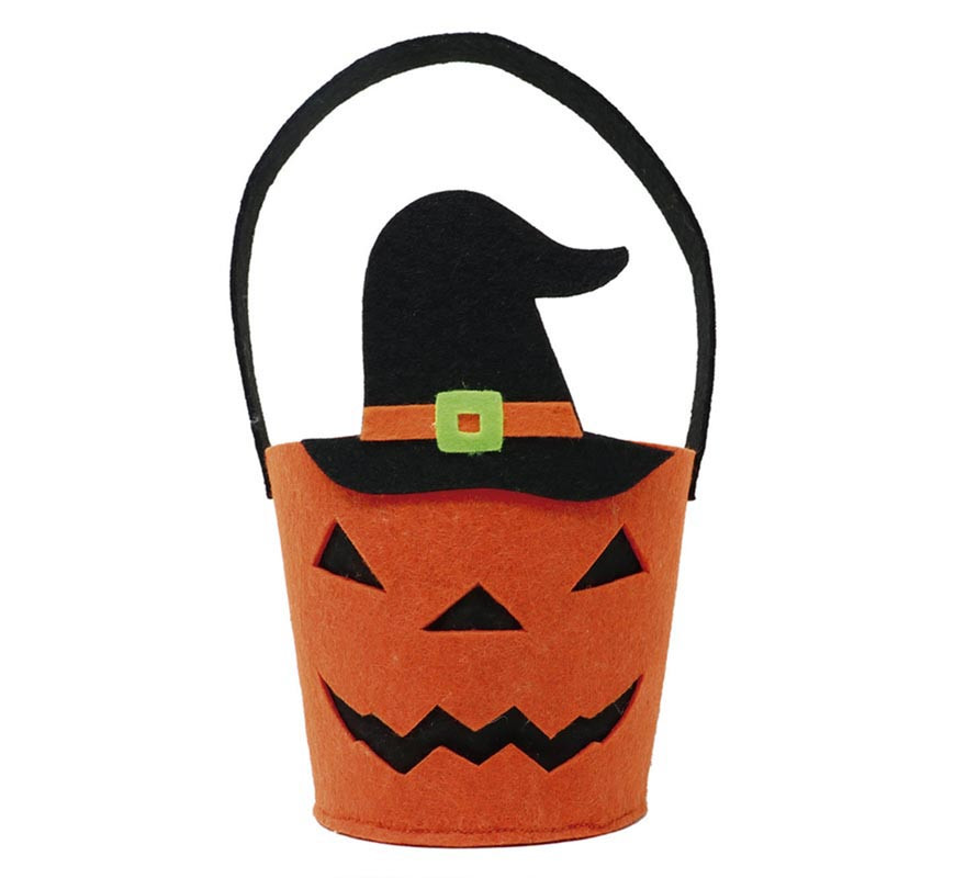 Pumpkin Basket with Hat 25x13 cm