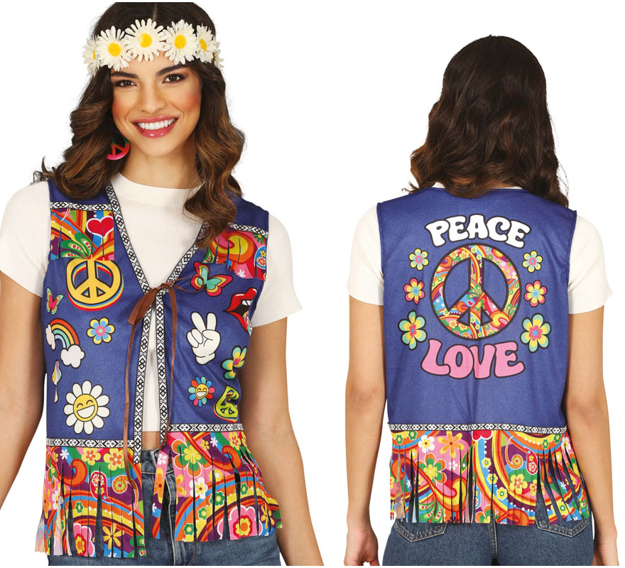 Erwachsene Hippie Peace & Love Weste