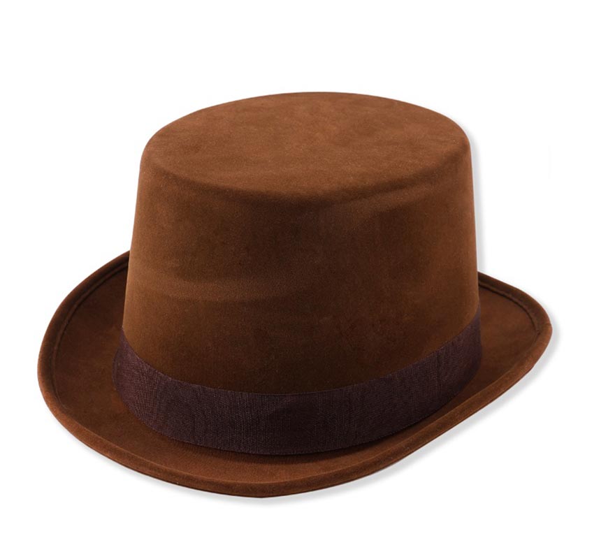 Adult Brown Velour Top Hat