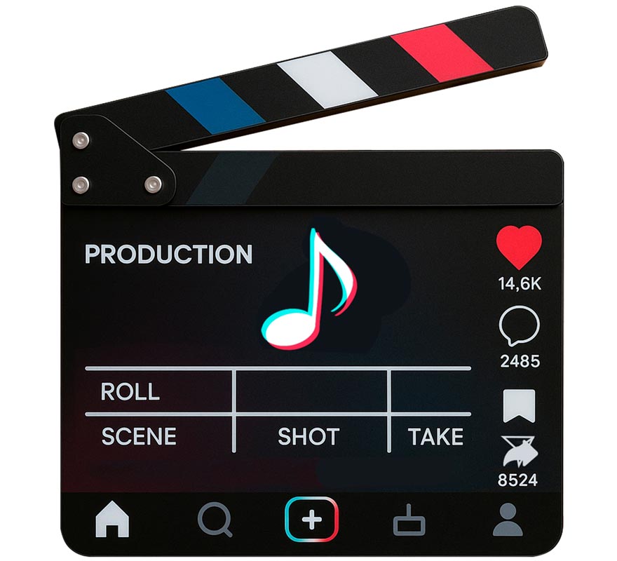 Claquete de Notas Musicais 20,02x19,9 cm Claquete de Notas Musicais 20,02x19,9 cm