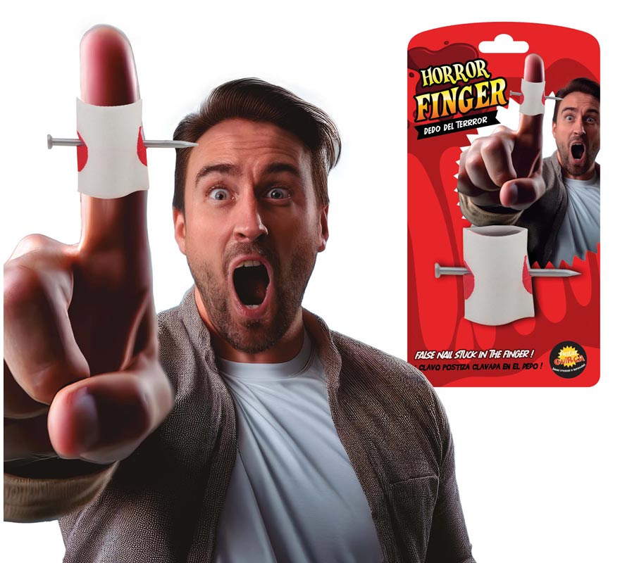 Clavo Atraviesa Dedo de Broma
