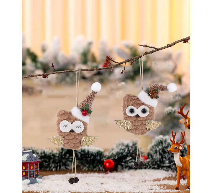 Colgante Búho Campana surtidos de 15 cm