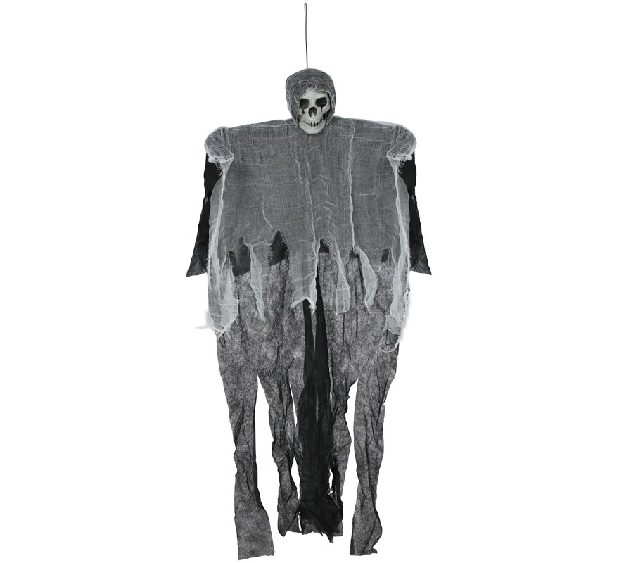 Pingente de esqueleto preto e branco de 90 cm Pingente de esqueleto preto e branco de 90 cm