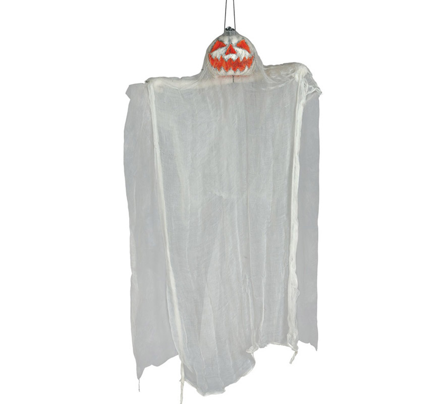 Colgante de Fantasma calabaza con luz de 105 cm