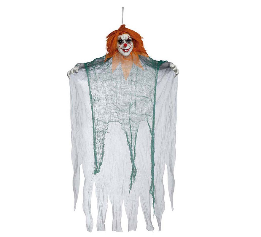 Ciondolo Clown con Capelli Arancioni 120 cm