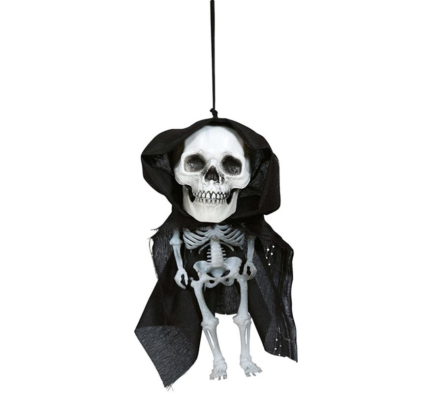 Big Head Skeleton Pendant with Hood 15 cm