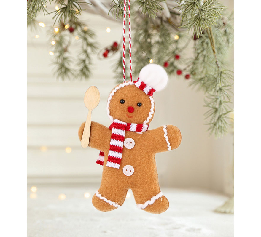 Colgante Galleta de Jengibre Cocinero 9 cm