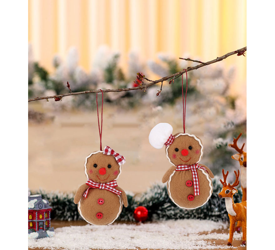 Colgante Galleta de Jengibre surtidos de 10 cm