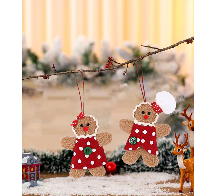 Colgante Galleta de Jengibre surtidos de 10 cm