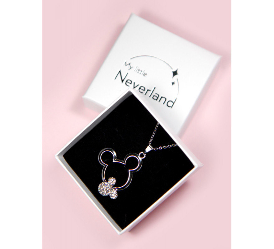 Mickey Mouse 90th Anniversary Steel and Zirconia Pendant