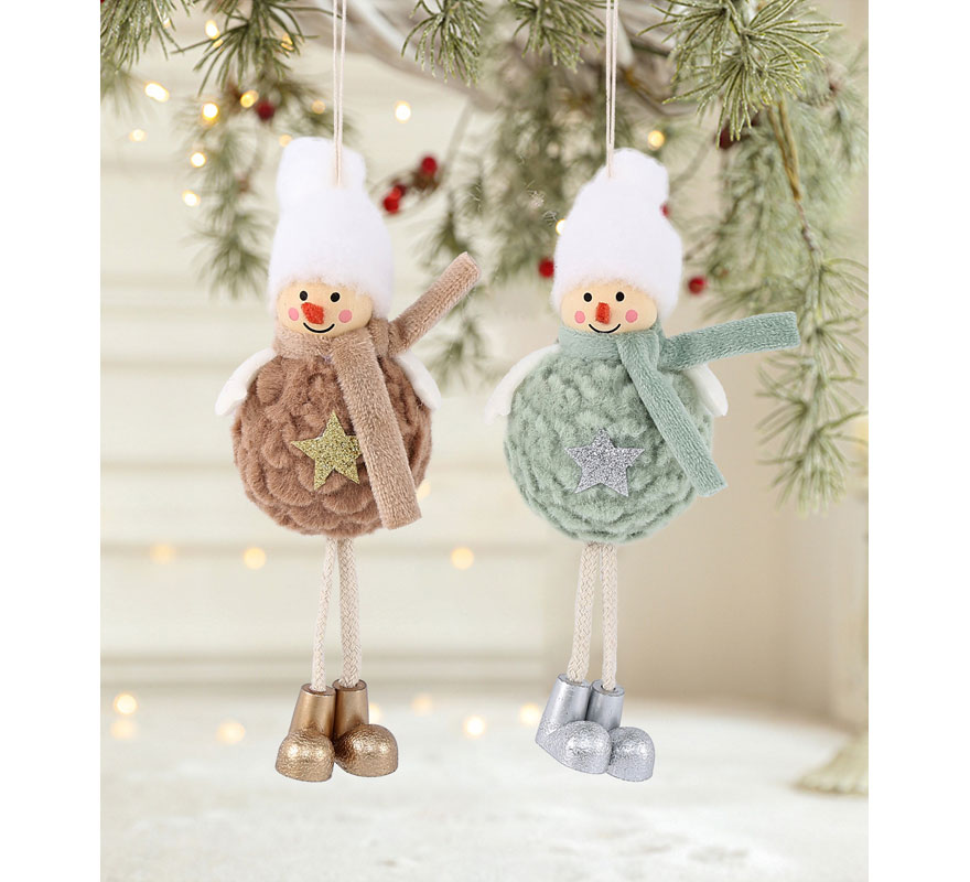 Colgante Muñeco de Nieve surtidos de 18 cm