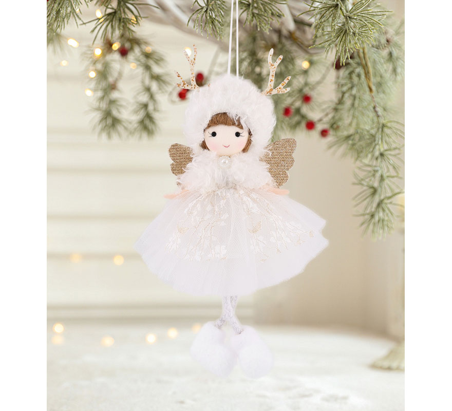 Colgante Navideño de Angelito blanco de 20 cm