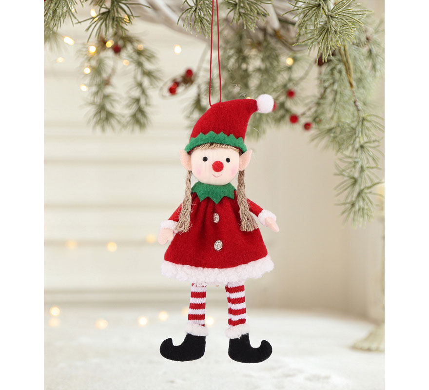 Colgante Navideño de Elfa de 16 cm