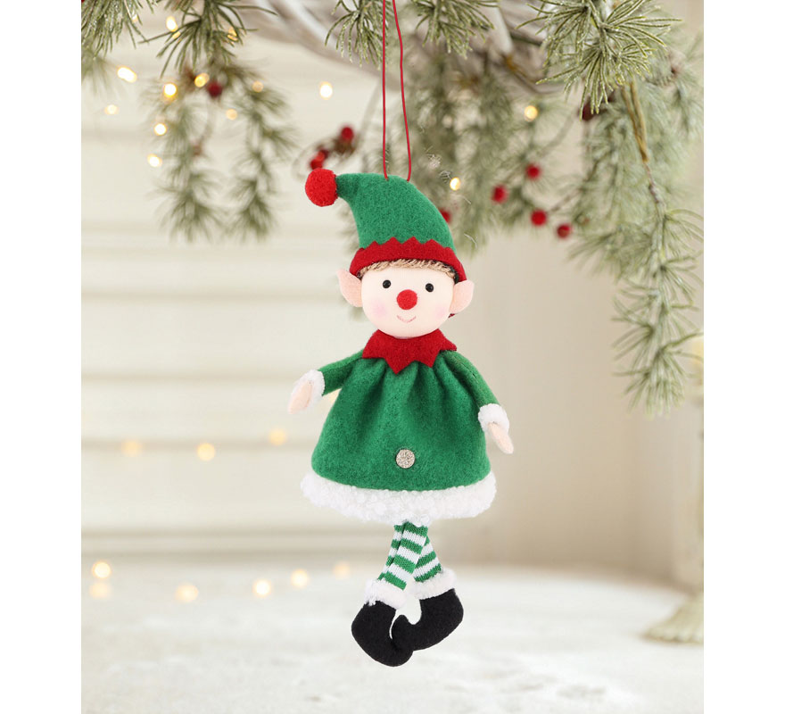 Colgante Navideño de Elfo de 16 cm