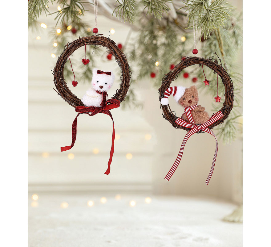 Colgante Osito Corona surtidos de 15 cm