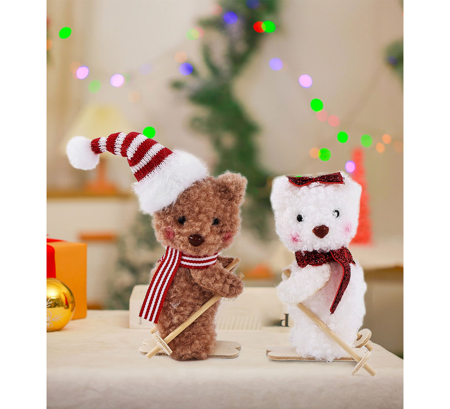 Colgante Osito Esquí surtidos de 9 cm