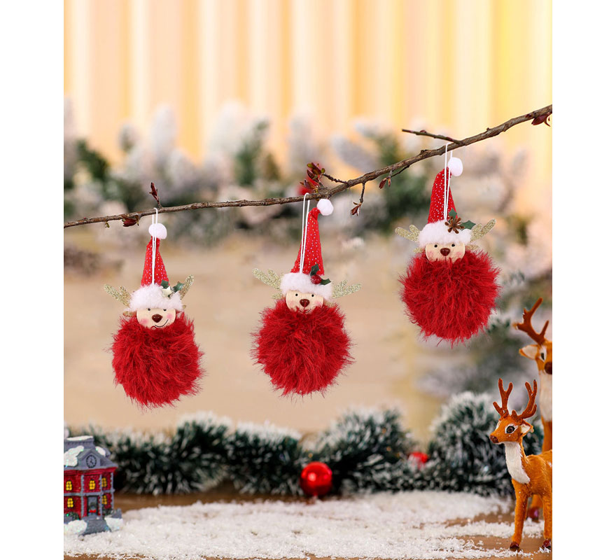 Colgante Reno Peludo surtidos de 12 cm