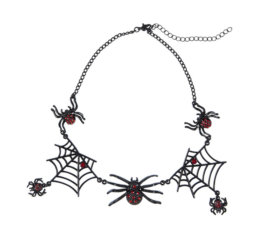 Collana Talismano Ragno In Metallo – Gioiello Gotico Per Costumi Halloween E Cosplay