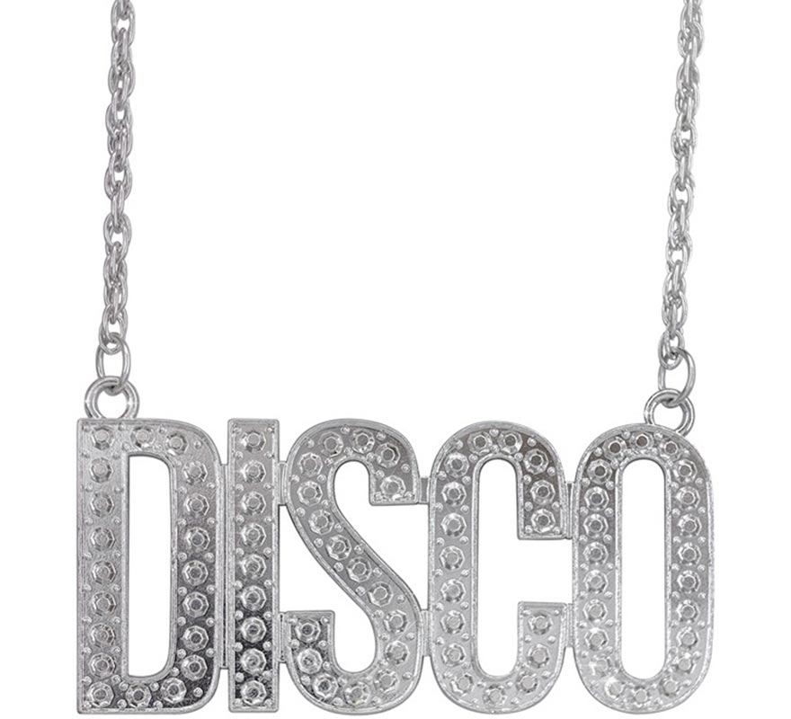 Colar com pingente 'Disco' de 65 cm