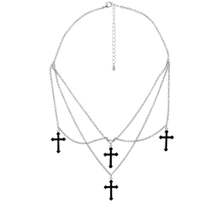 Collar con Cruces negras
