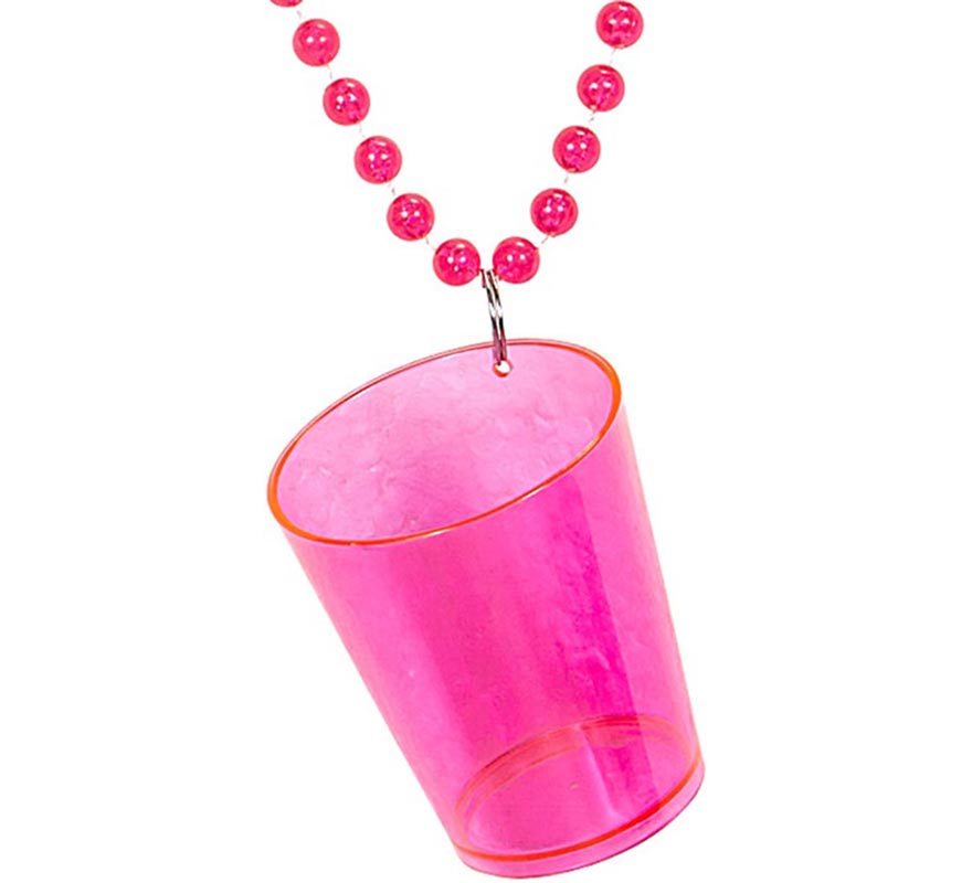 Colar de copo de shot em várias cores neon