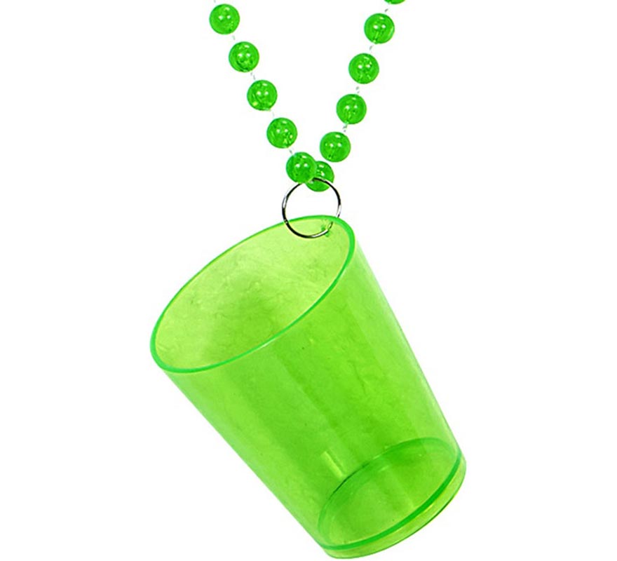 Colar de copo de shot em várias cores neon