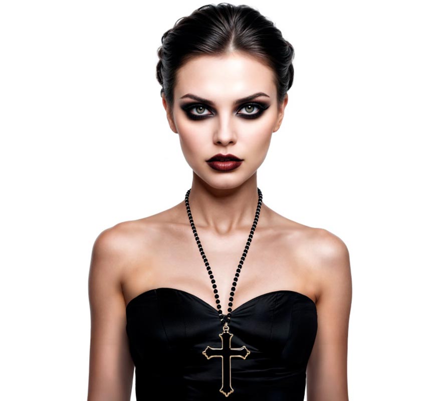 Black Cross Necklace
