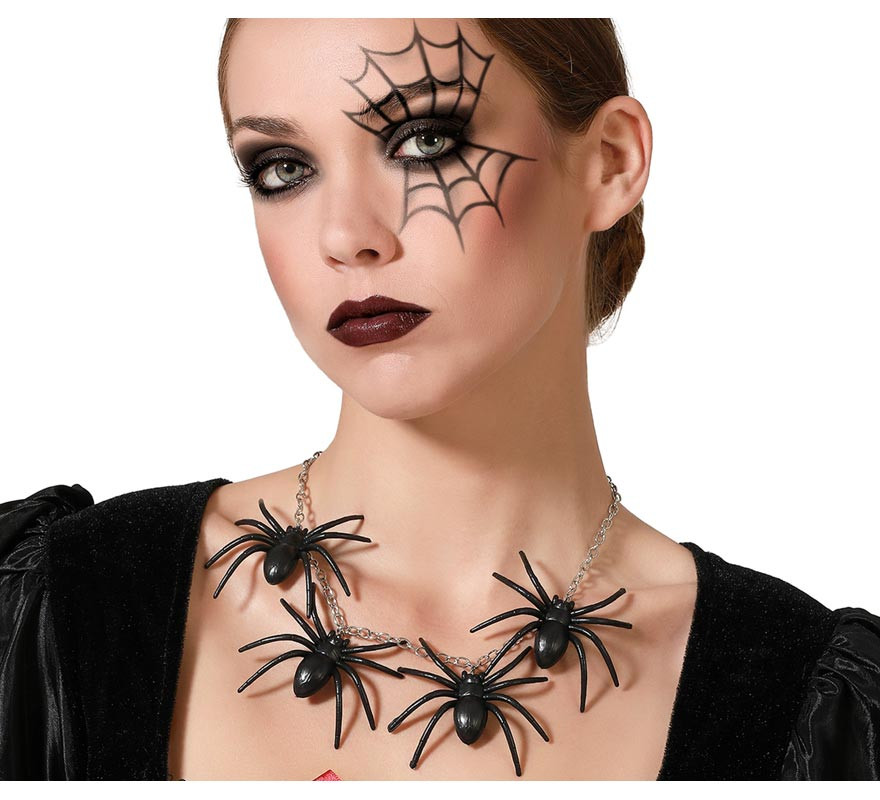 Black Spiders Necklace