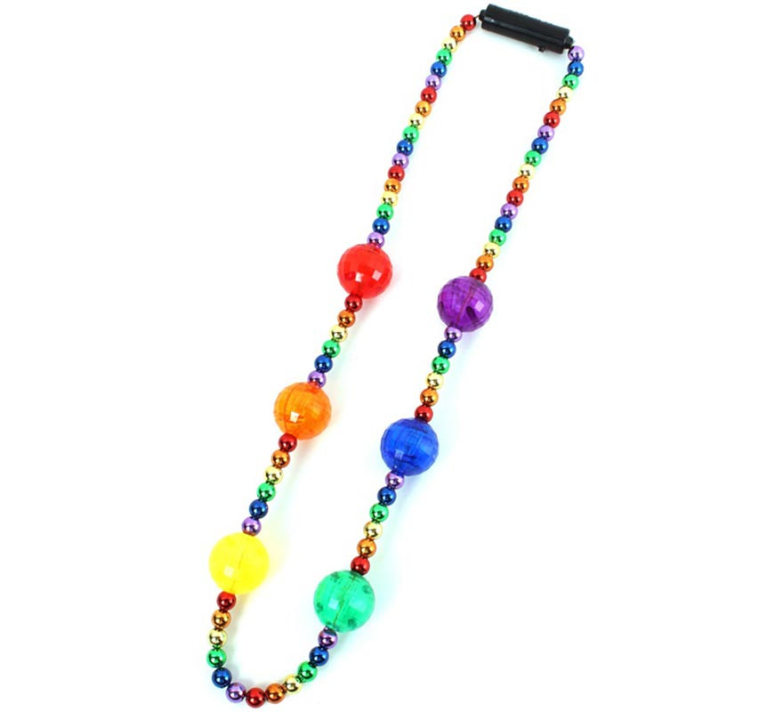 Rainbow Ball Necklace with Light