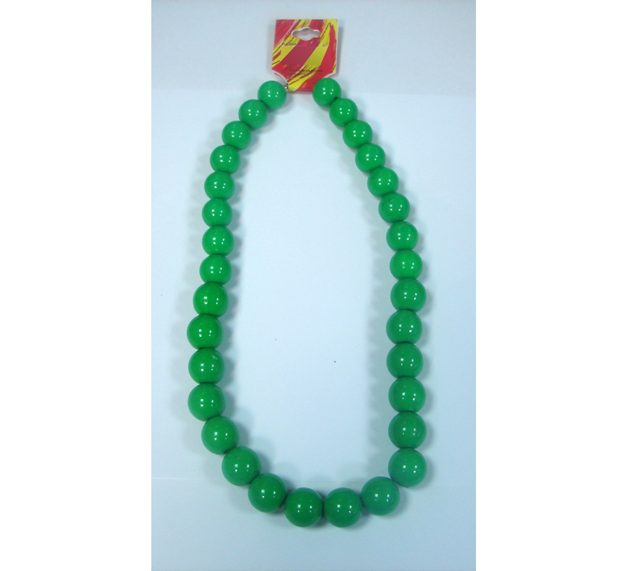 Collar de flamenca grande de 26 cm en color verde