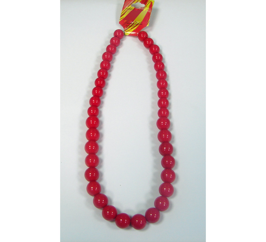 Collar de flamenca pequeño de 25 cm en color rojo