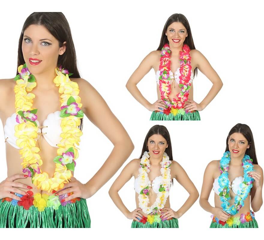 Boland Collana Hawaiana Multicolore XL: Lei Fiori Gigante Per Feste A Tema Tropicale, Accessorio Estivo Per Party, Spiaggia E Eventi Hawaiani