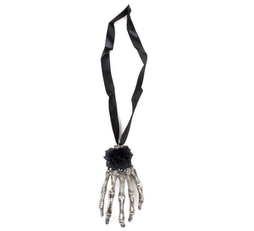 Skeleton Hand Necklace