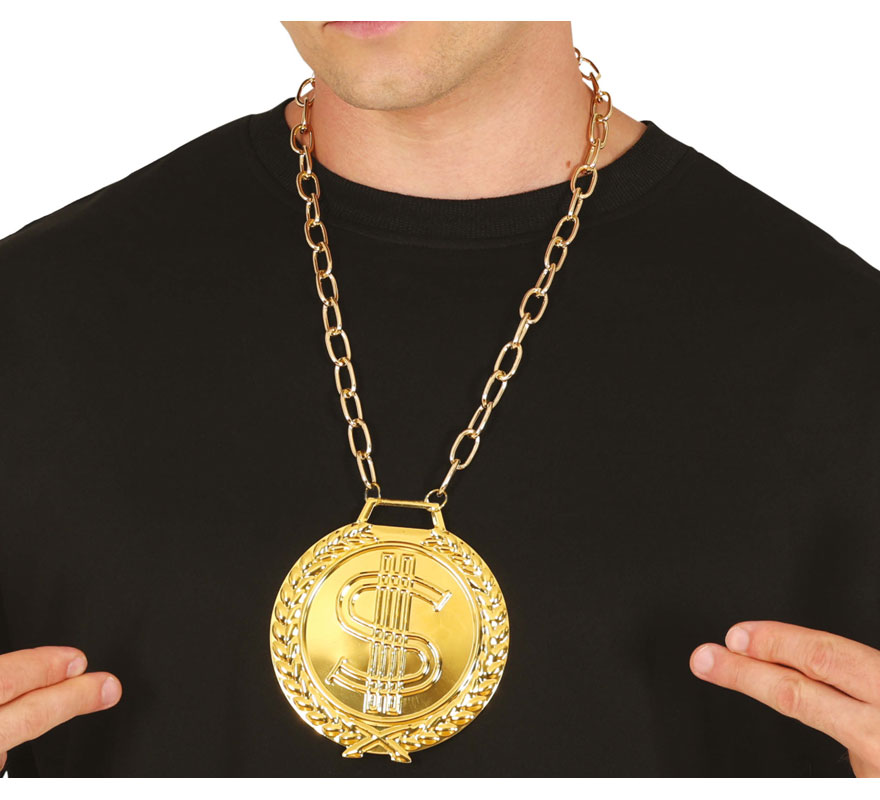 11cm Metal Dollar Medallion Necklace