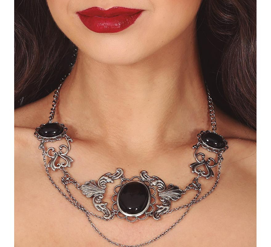 Black Stones Necklace