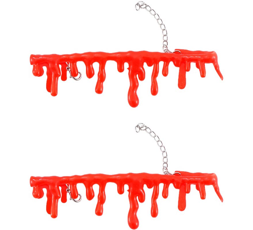 Dripping Blood Necklace and Bracelet