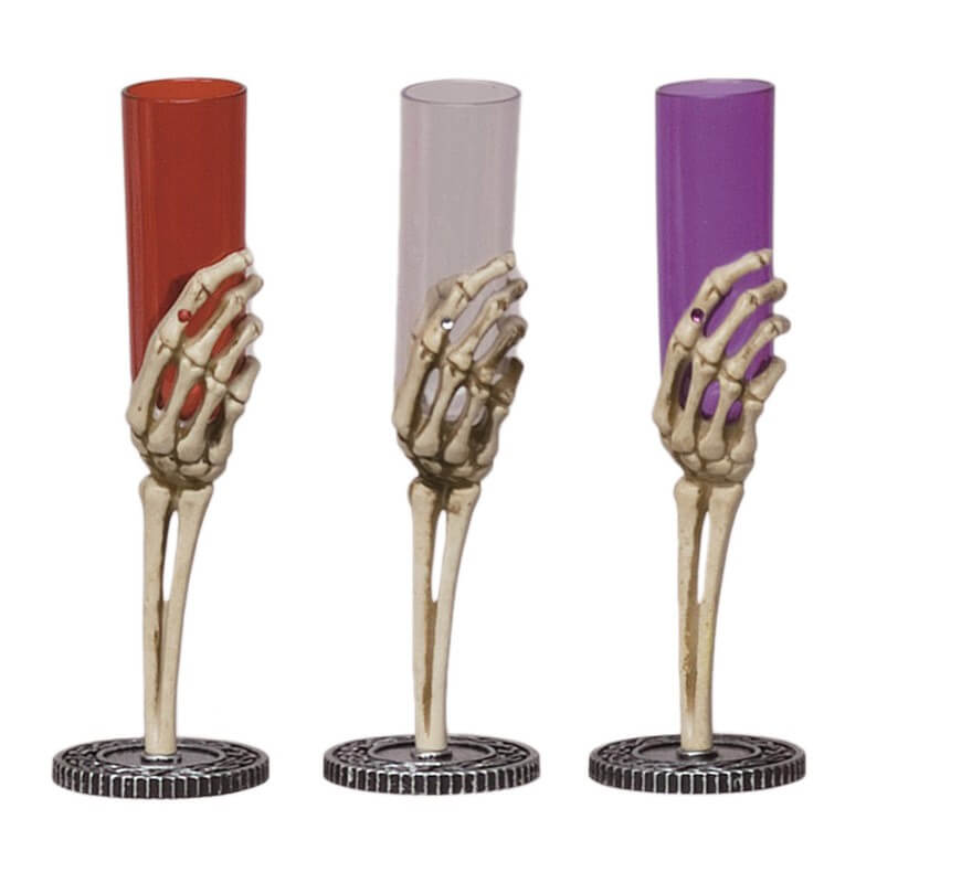 Copa Halloween mano esqueleto