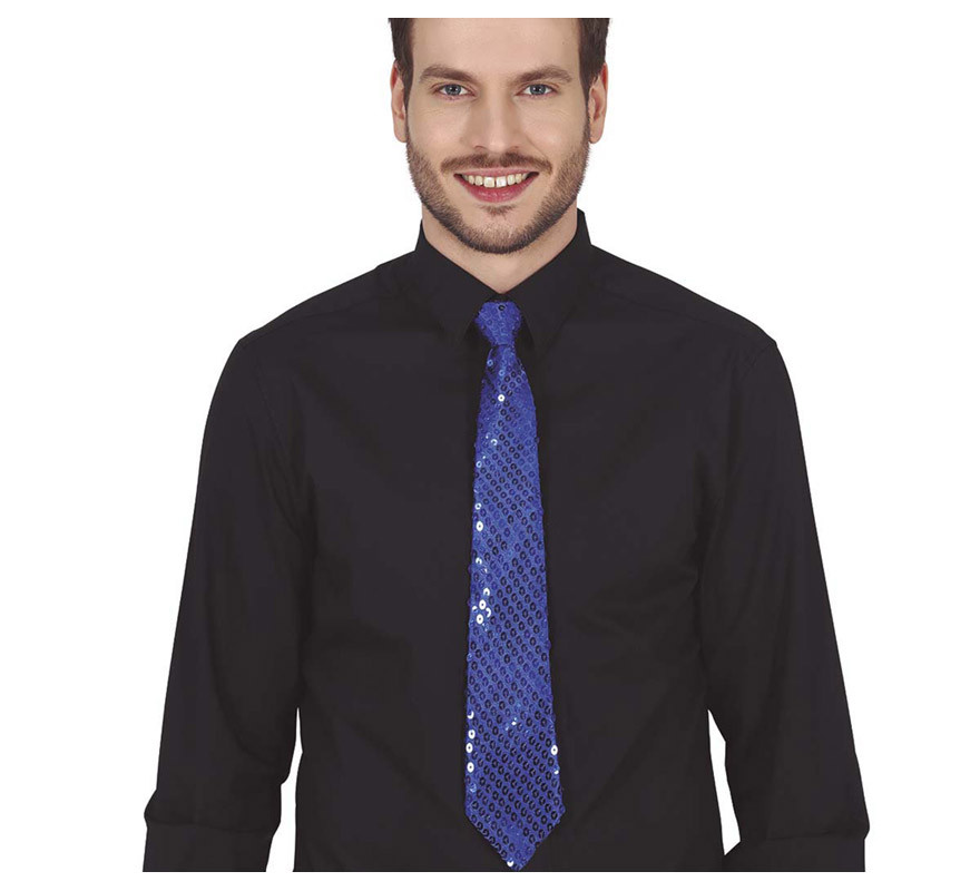 Sequin Tie in various colors of 35 cm