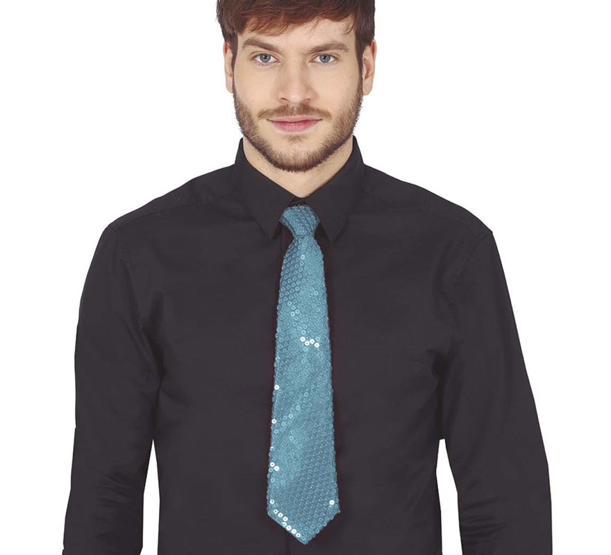 Sequin Tie in various colors of 35 cm
