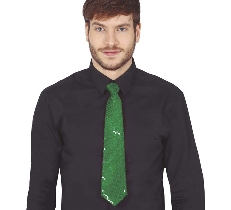 Sequin Tie in various colors of 35 cm