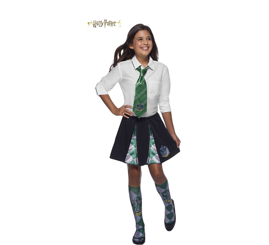 Funidelia | Cravatta Serpeverde Harry Potter per bambino Hogwarts, Maghi -  Accessori per bambini, accessorio per costume - Verde